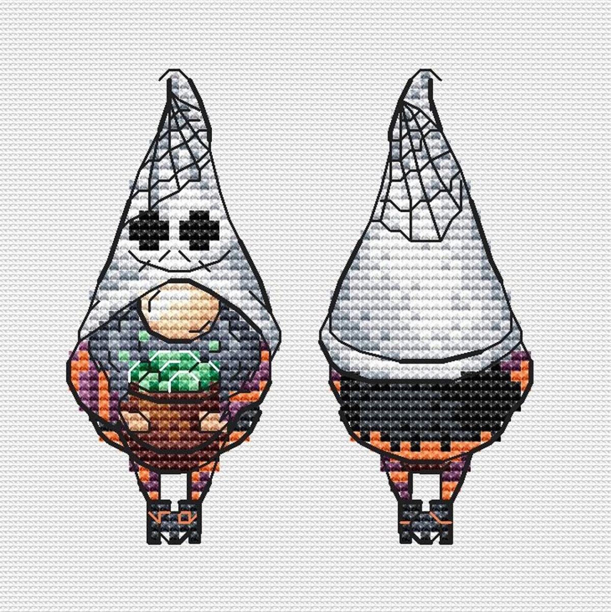 Gnome with Potion Cross Stitch Pattern фото 1