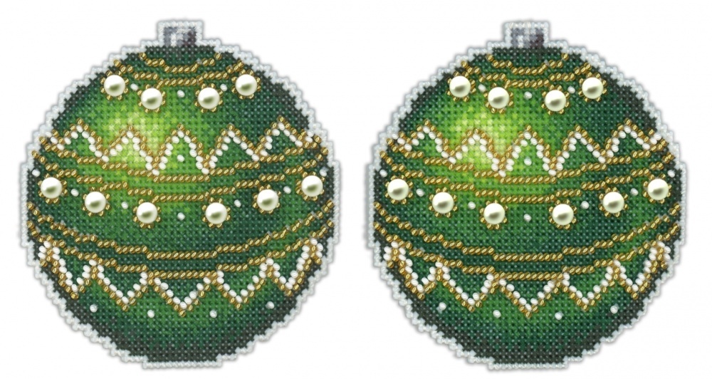 New Year Emerald Cross Stitch Kit фото 1