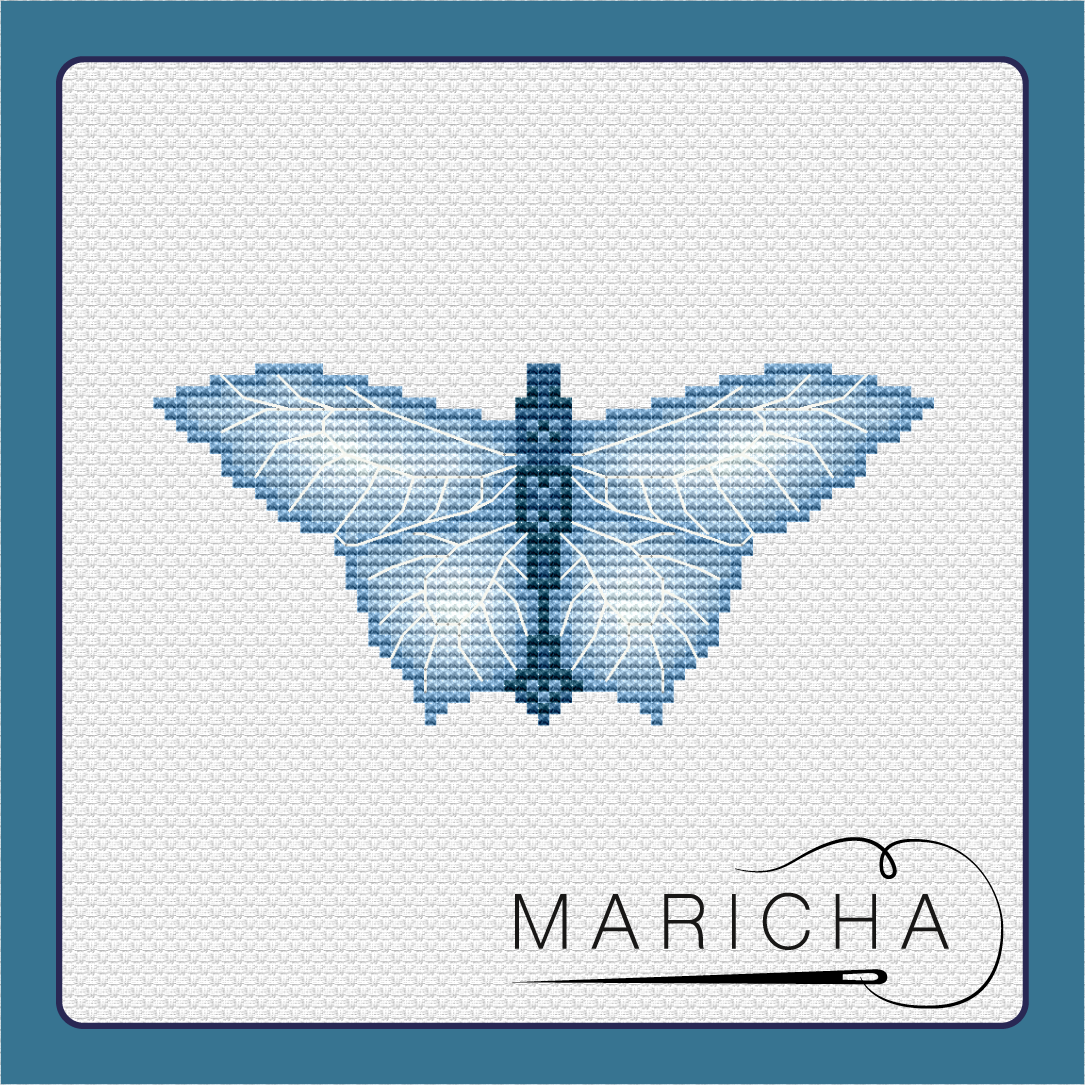 Butterfly Angel Cross Stitch Pattern фото 1