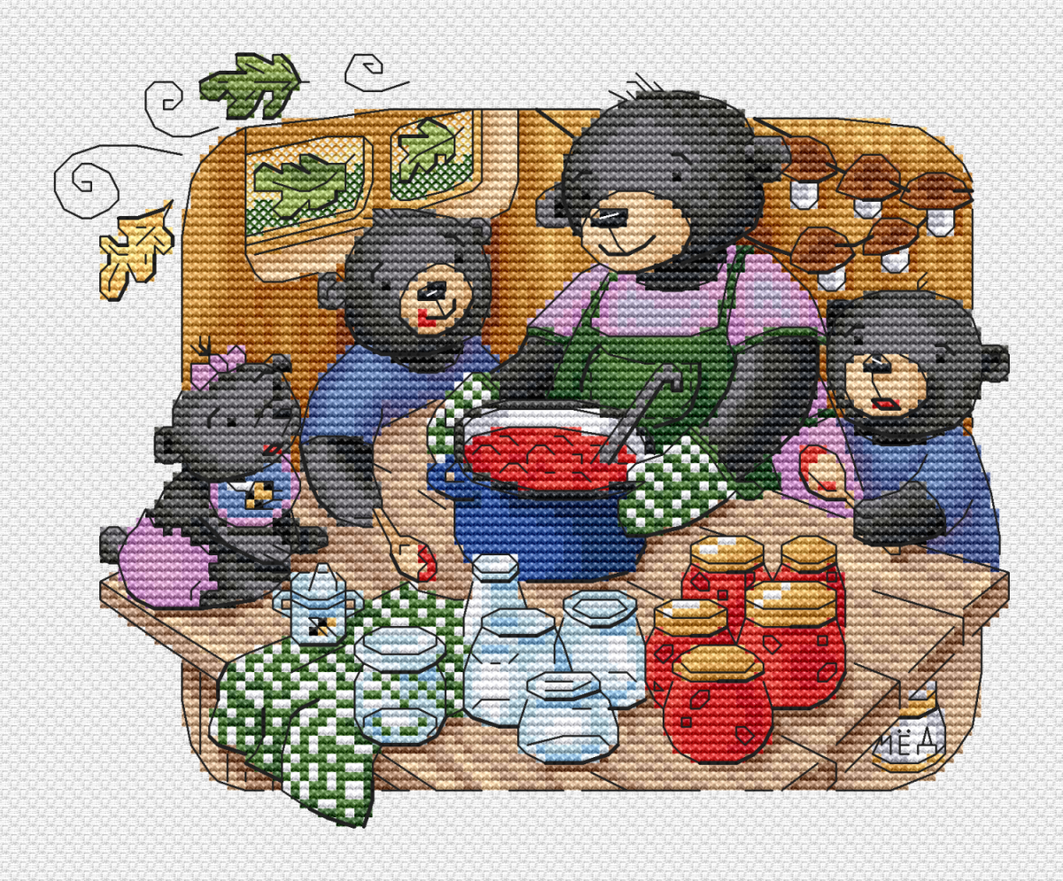 The Bears Cross Stitch Pattern фото 1