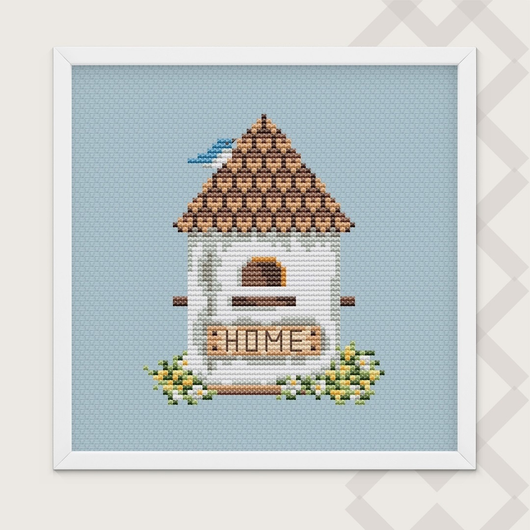 Birdhouse 6 Cross Stitch Pattern фото 1