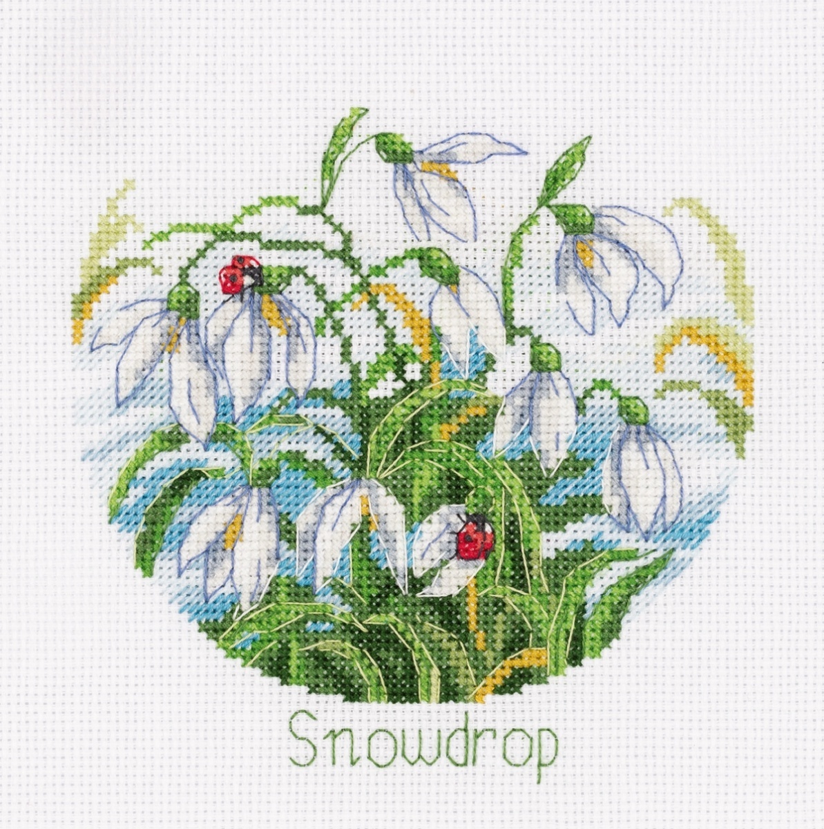 Flower Compliments. Snowdrops Cross Stitch Kit фото 1