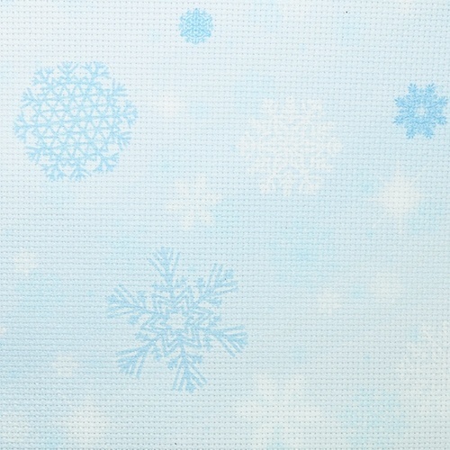 14 Count Aida Designer Fabric by Bestex Blue Snow фото 1