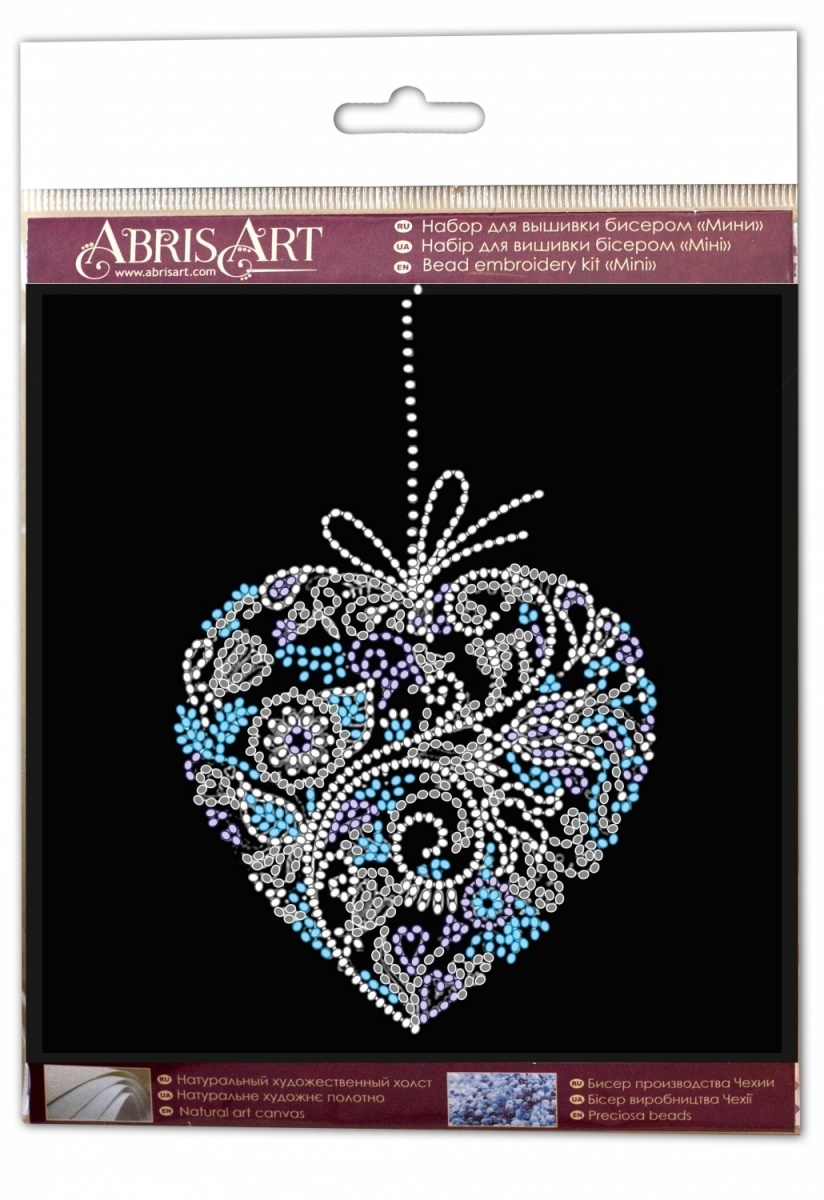 Lace Heart Bead Embroidery Kit фото 6