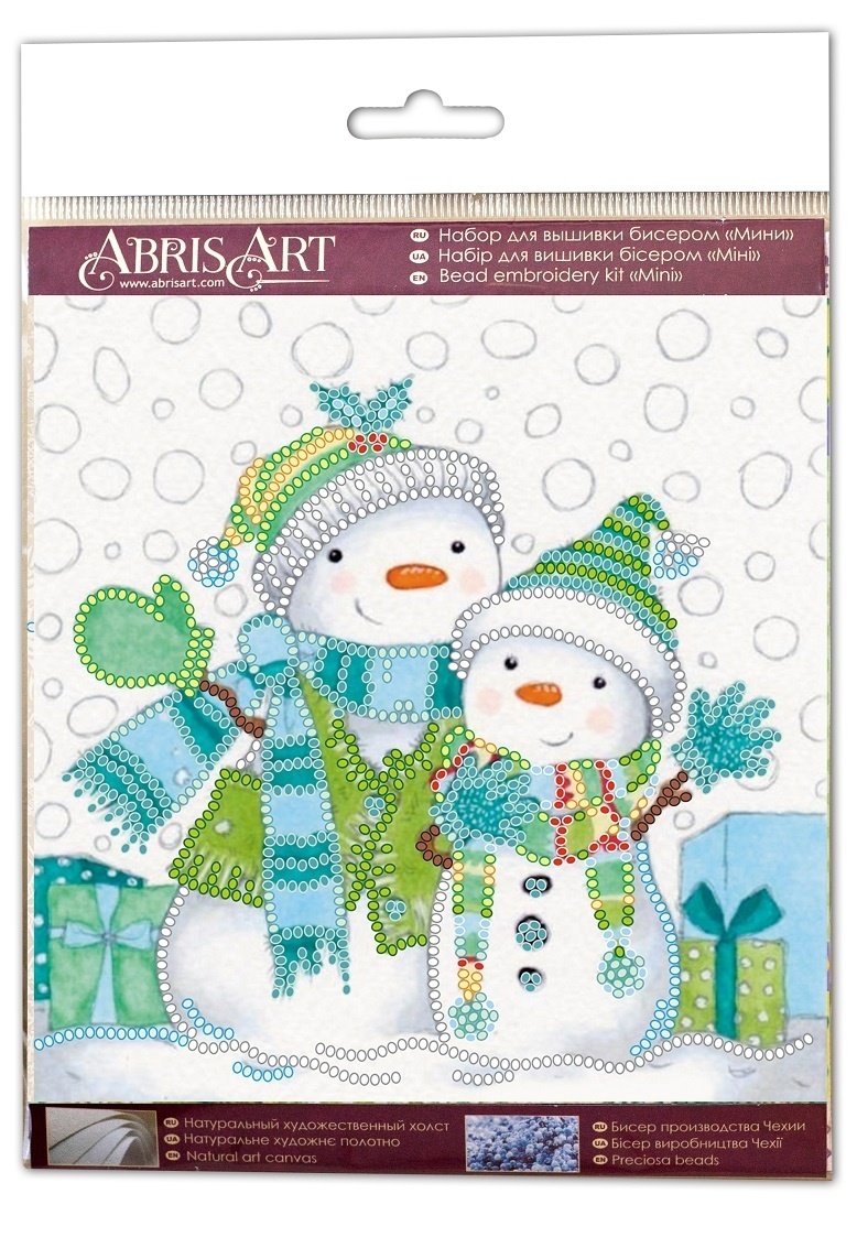 Snow Friends Bead Embroidery Kit фото 2