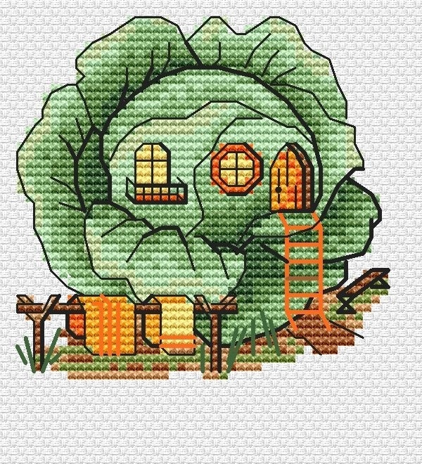 Garden Stories. Cabbage Cross Stitch Pattern фото 1