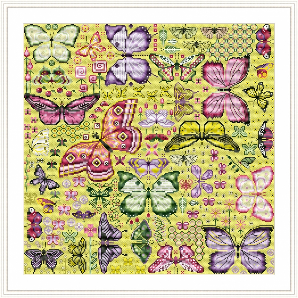Butterflies. Midday Cross Stitch Pattern фото 1