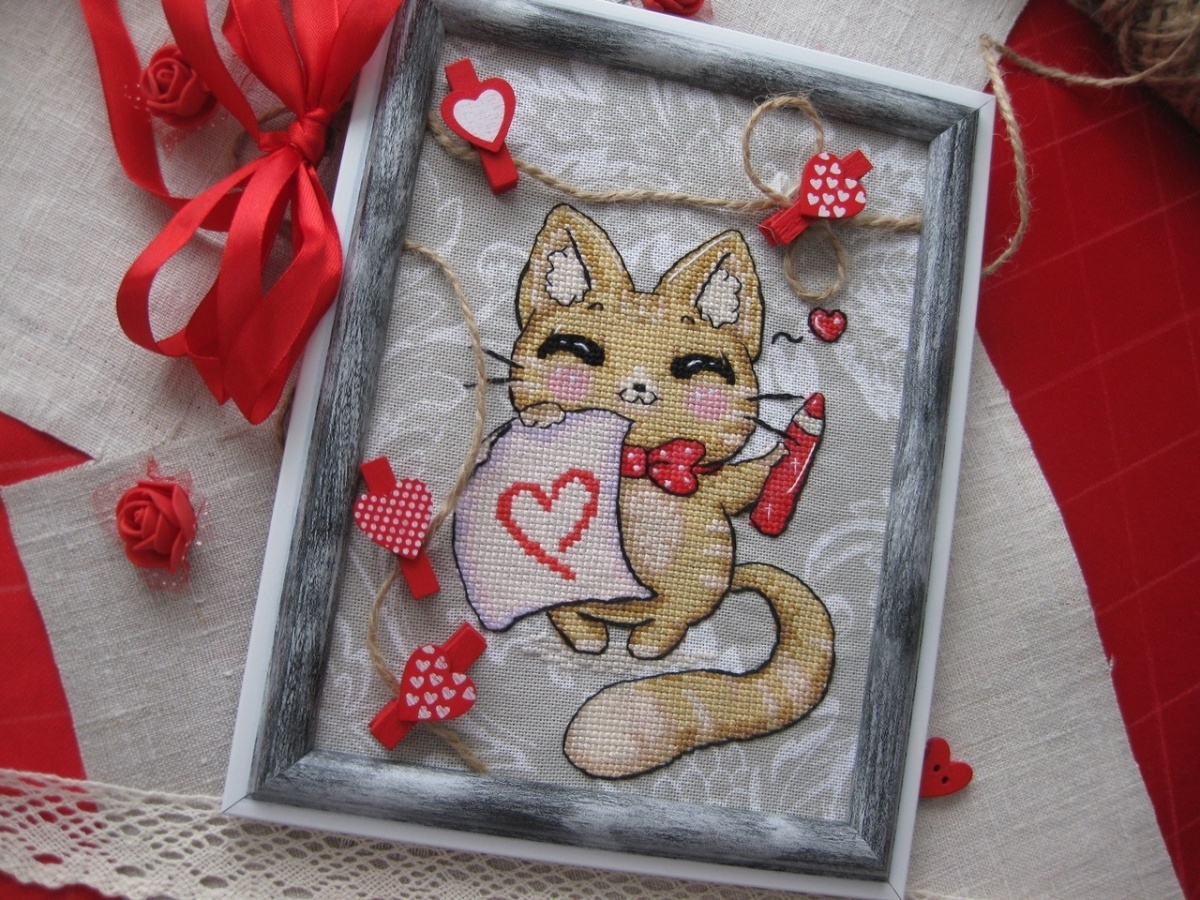 Valentine Message Cross Stitch Pattern фото 4