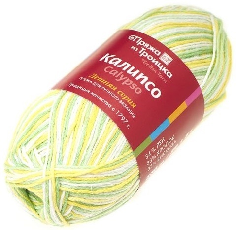 Troitsk Wool Calypso, 34% Linen, 33% Cotton, 33% Viscose 5 Skein Value Pack, 250g фото 14