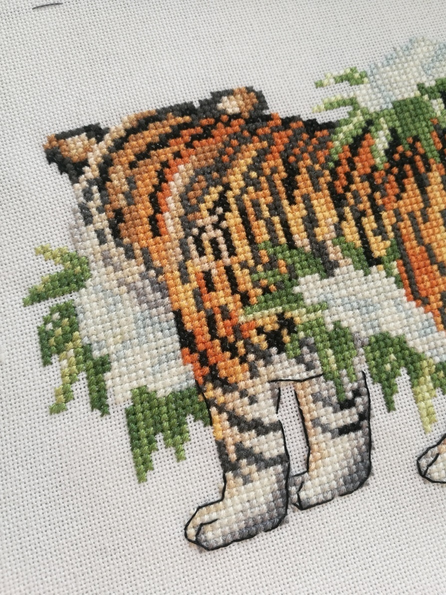 Siberian Tiger Cross Stitch Pattern фото 5