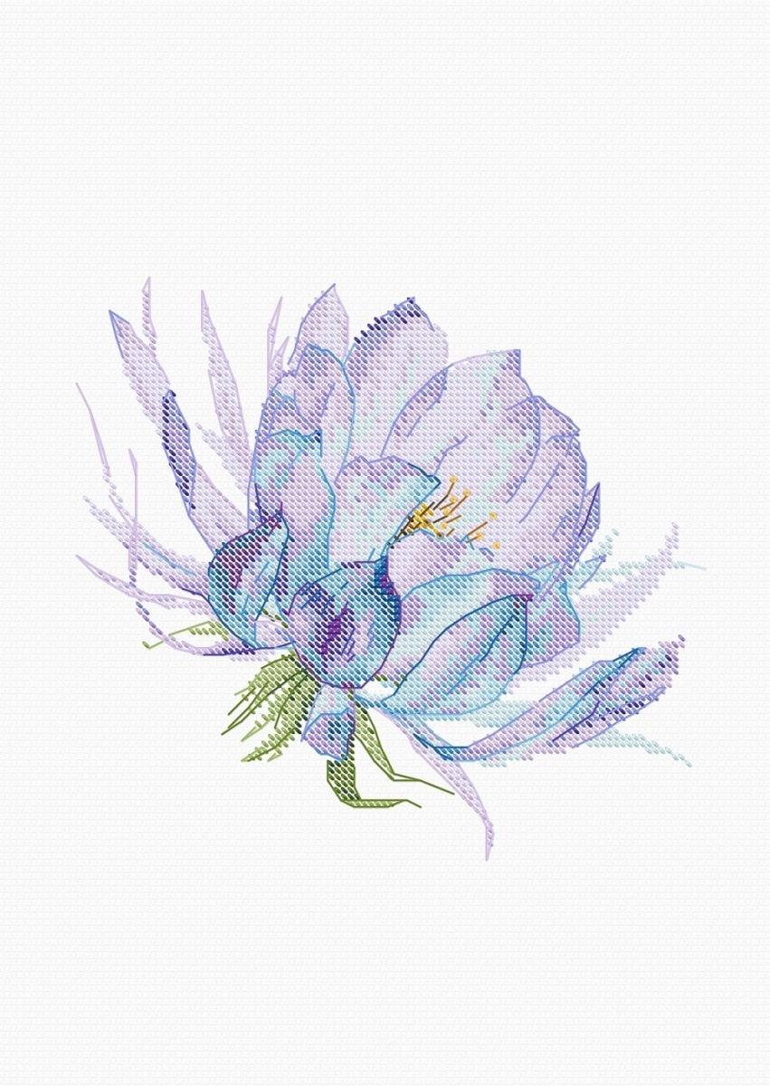 Magic Flower Cross Stitch Pattern фото 1