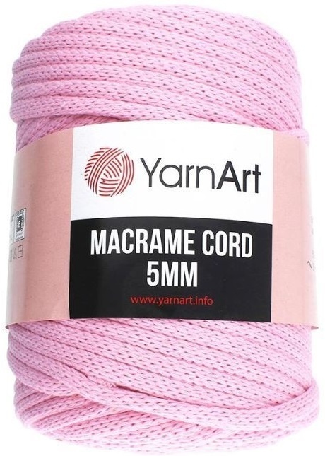 Macramé cord 5mm light pink