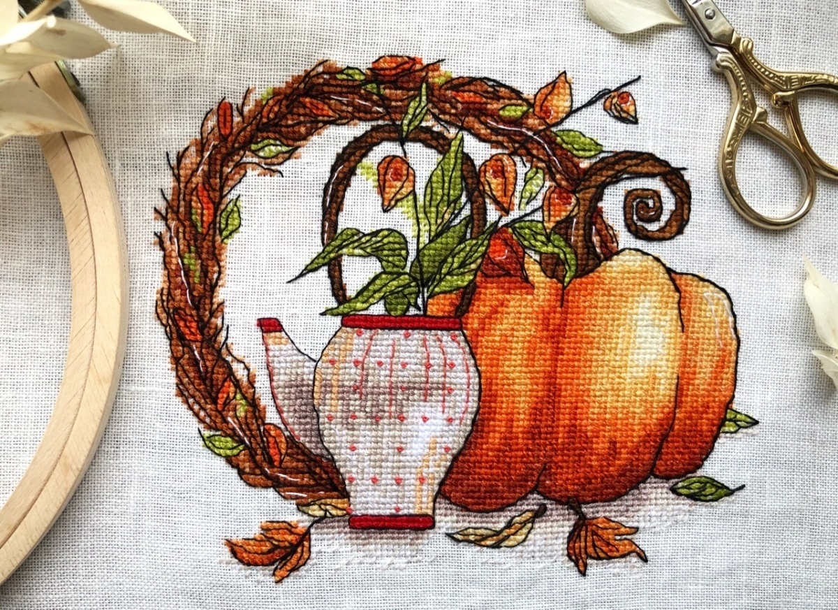 Autumn Still Life Cross Stitch Chart, code HC-031 House of Crosses ...