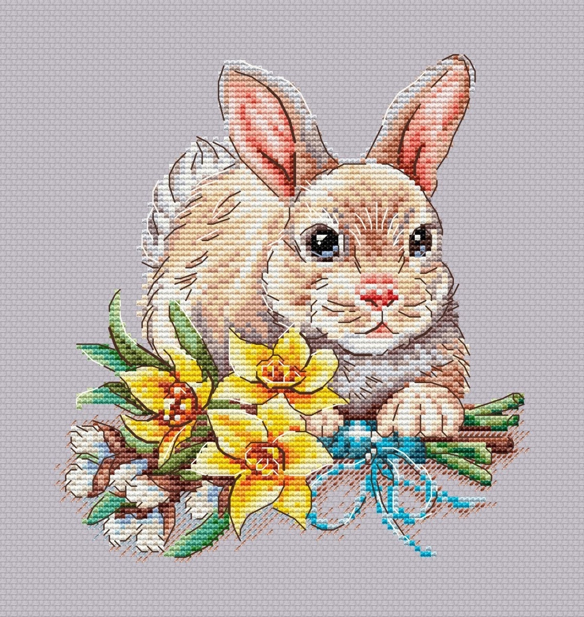 Easter Sampler. Rabbit Cross Stitch Pattern фото 3