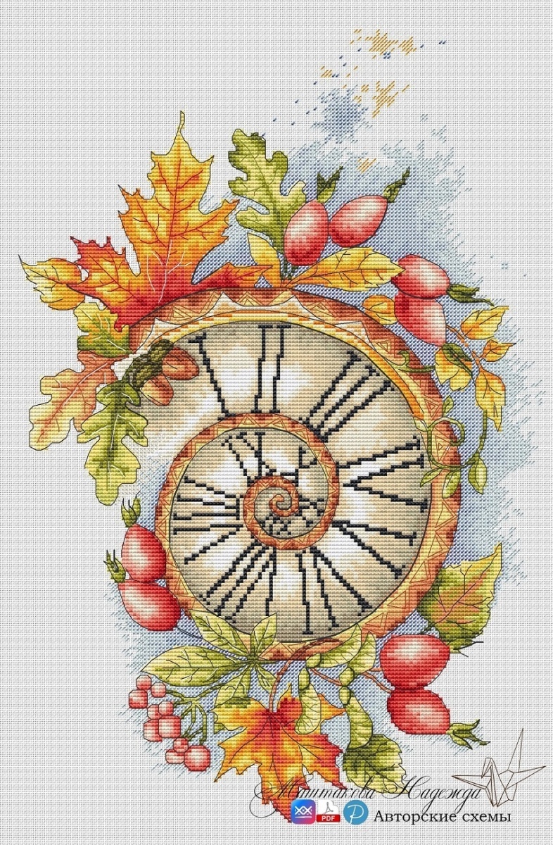 Autumn Time Cross Stitch Chart фото 1