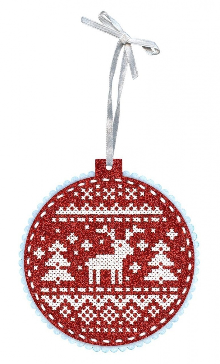 Christmas Ball. Deer Cross Stitch Kit фото 1
