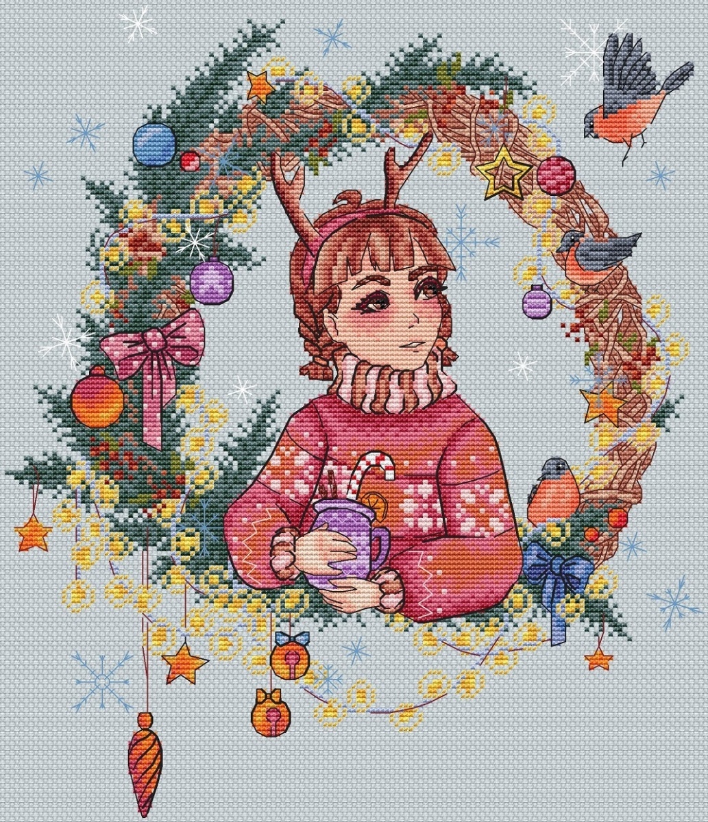 Christmas Cosiness Cross Stitch Pattern фото 1