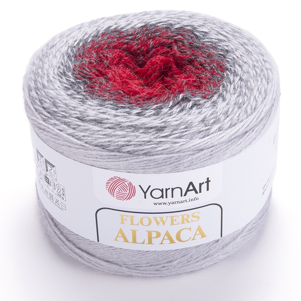 YarnArt Flowers Alpaca, 20% Alpaca, 80% Acrylic, 2 Skein Value Pack, 500g фото 37