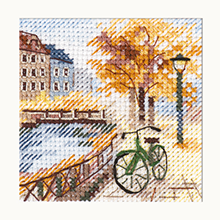 Autumn in the City. The Road by the Canal Cross Stitch Kit фото 1