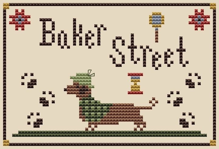 Baker Street Cross Stitch Pattern фото 1