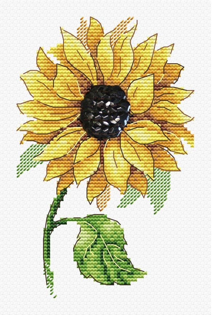 Sun Flower Cross Stitch Kit фото 1
