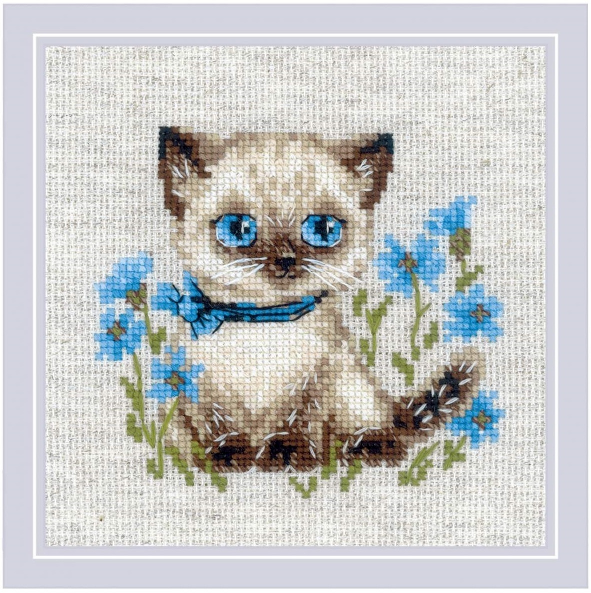 Siamese Kitten Cross Stitch Kit фото 1