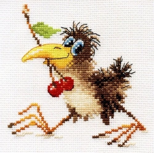 Baby Crow Cross Stitch Kit фото 1