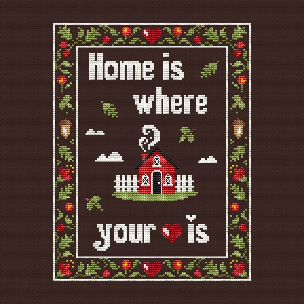 Home is... Cross Stitch Pattern фото 3