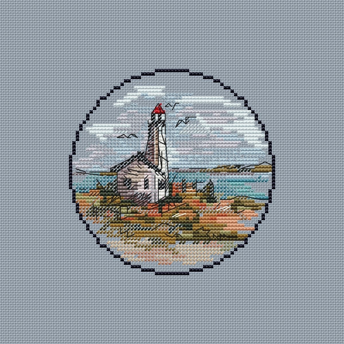 Small Lighthouse 1 Cross Stitch Pattern фото 3