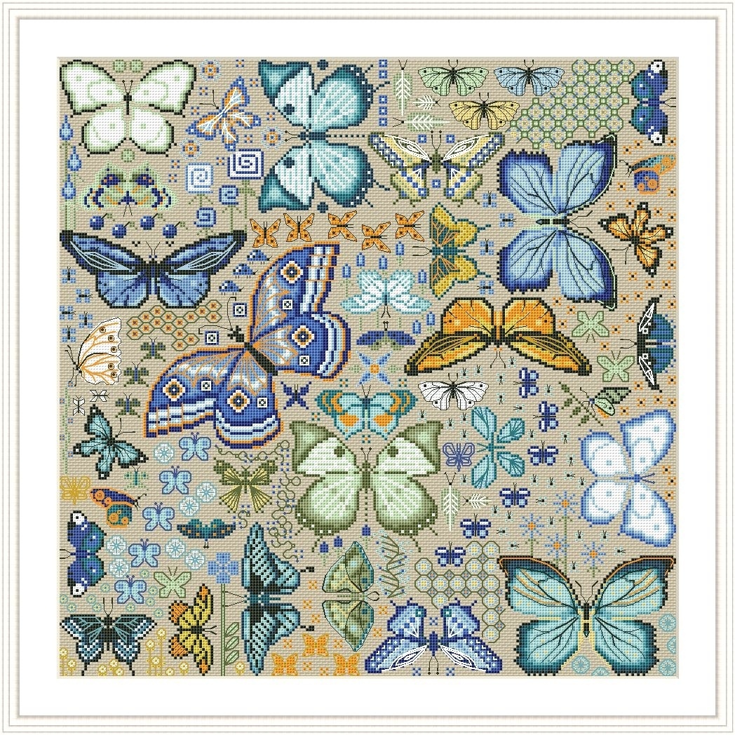 Butterflies. Evening Cross Stitch Pattern фото 4