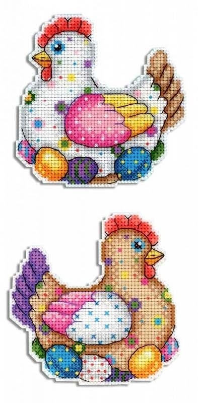 Easter Bright Chicken Cross Stitch Kit фото 1