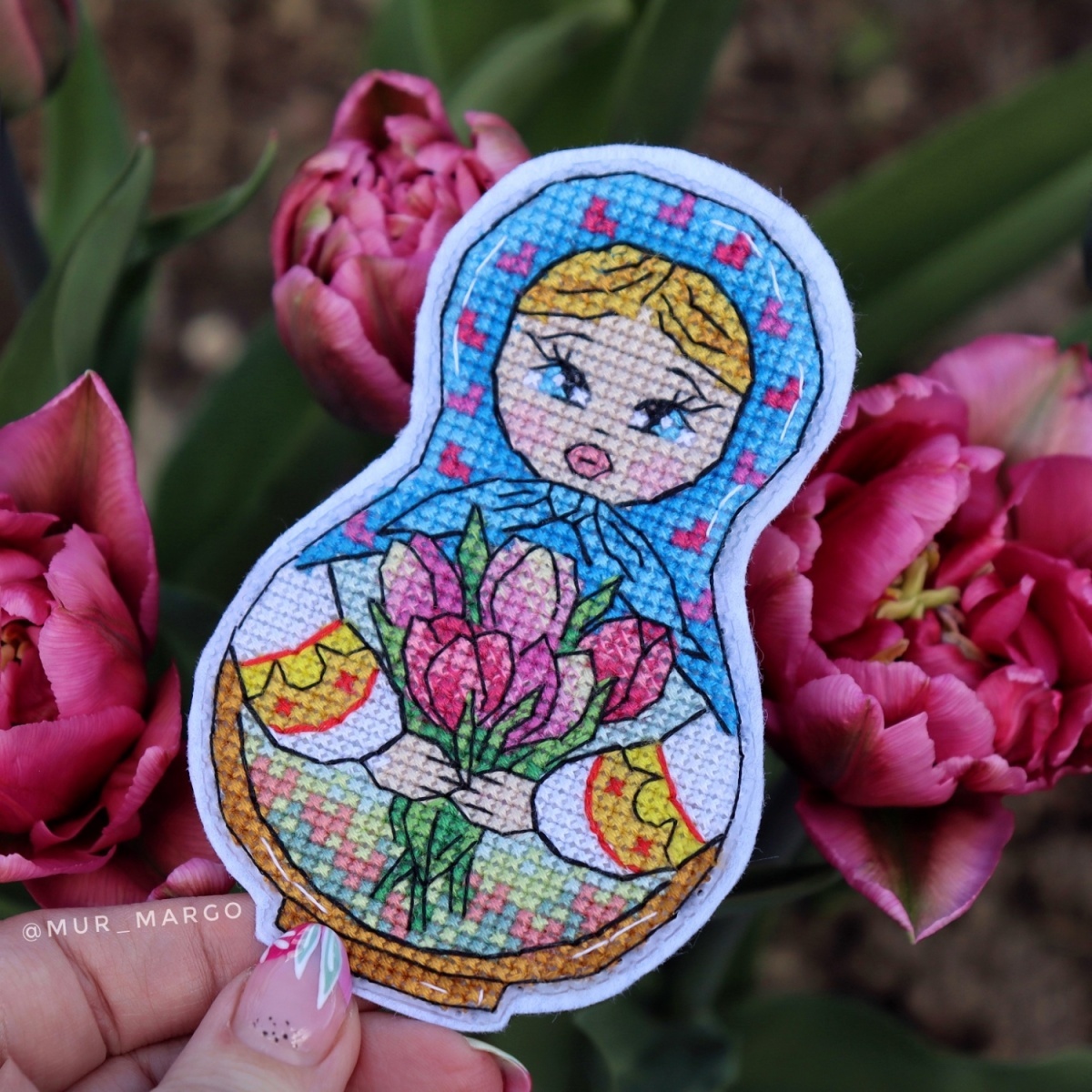 Matryoshka Spring Cross Stitch Pattern фото 2