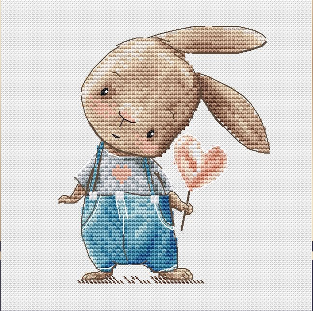 Sweet Bunny Cross Stitch Chart фото 1
