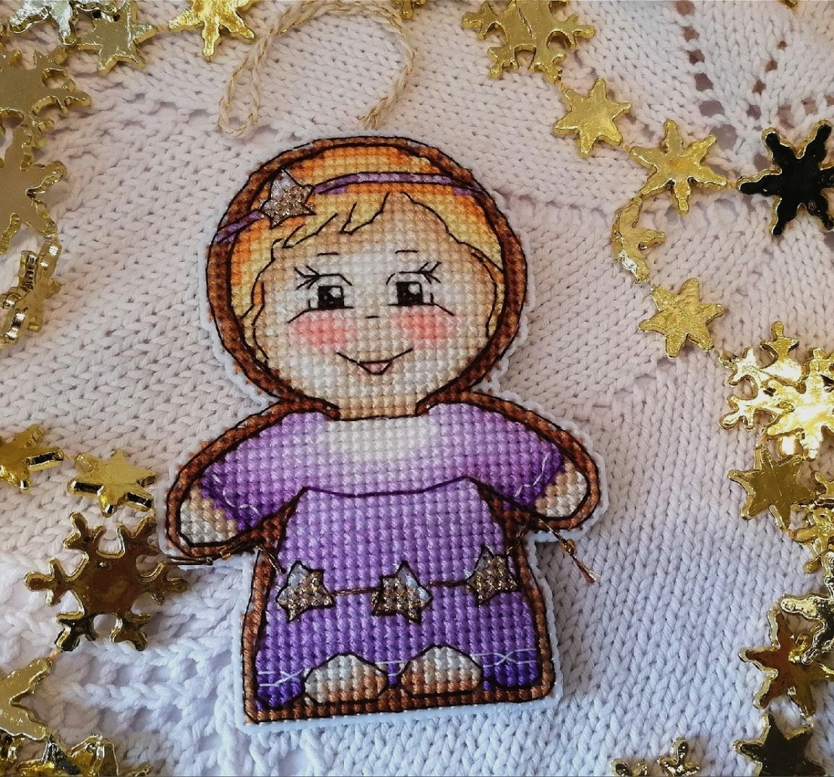 Gingerbread Girl Cross Stitch Pattern фото 5