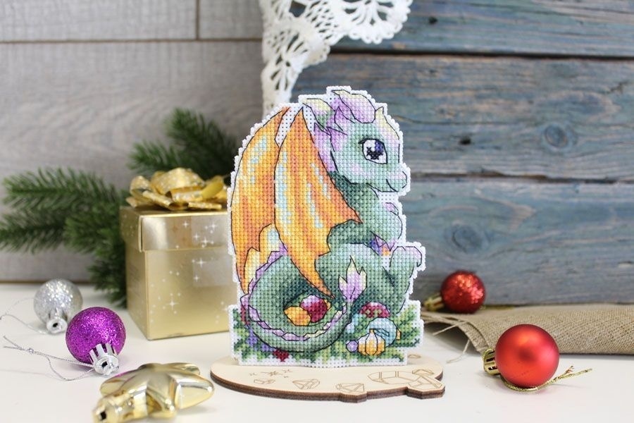 Christmas Little Dragon Cross Stitch Kit фото 3