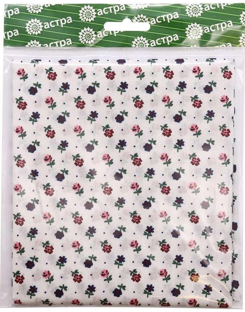 White with a Small Flowers AR1817 Patchwork Fabric фото 2