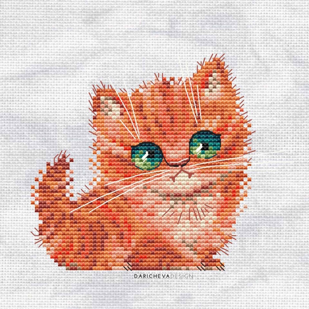 Toffee the Kitten Cross Stitch Pattern фото 3