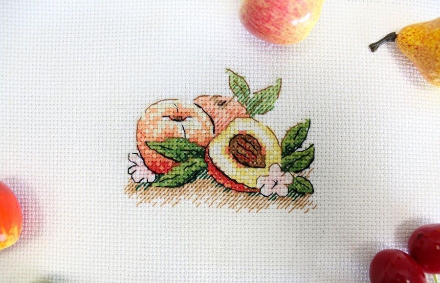 Southern Peach Cross Stitch Kit фото 4