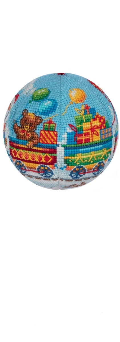Christmas Ornament. Train with Gifts Cross Stitch Kit фото 3