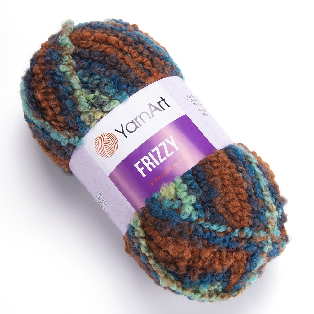 YarnArt Frizzy 77% acrylic, 20% wool, 3% polyester, 3 Skein Value Pack, 450g фото 11