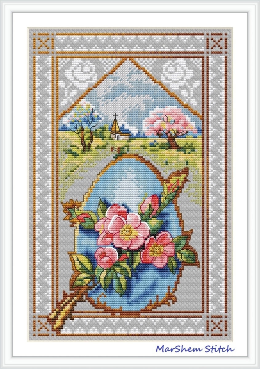 An Easter Card Cross Stitch Pattern фото 4