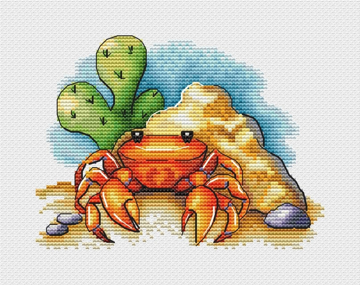Little Crab Cross Stitch Pattern фото 1