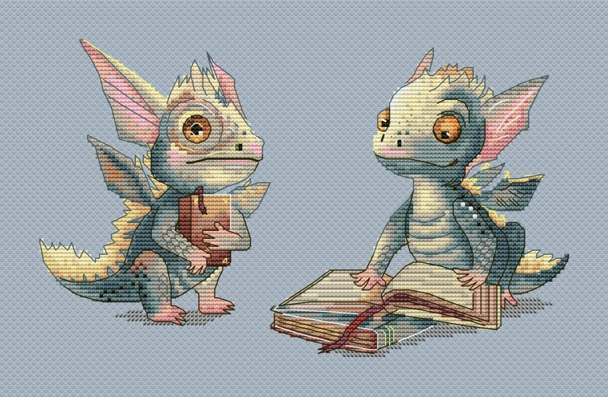 Dreamer Dragons Cross Stitch Pattern фото 3