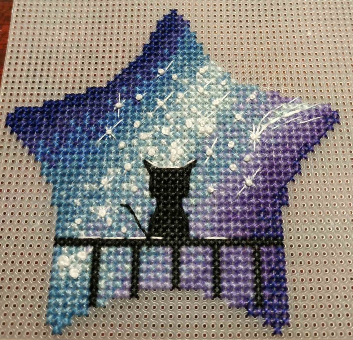 Star Cat Cross Stitch Chart фото 4