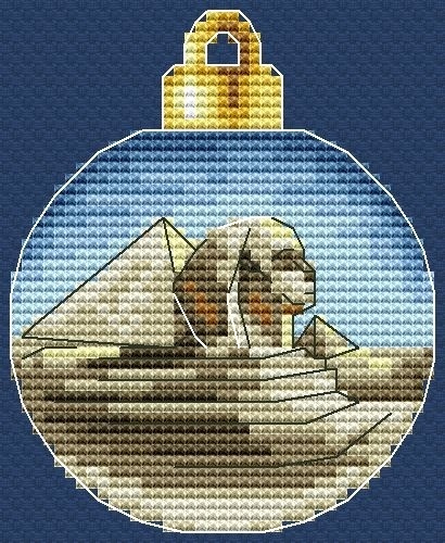Christmas Bauble. Egypt Cross Stitch Pattern фото 1
