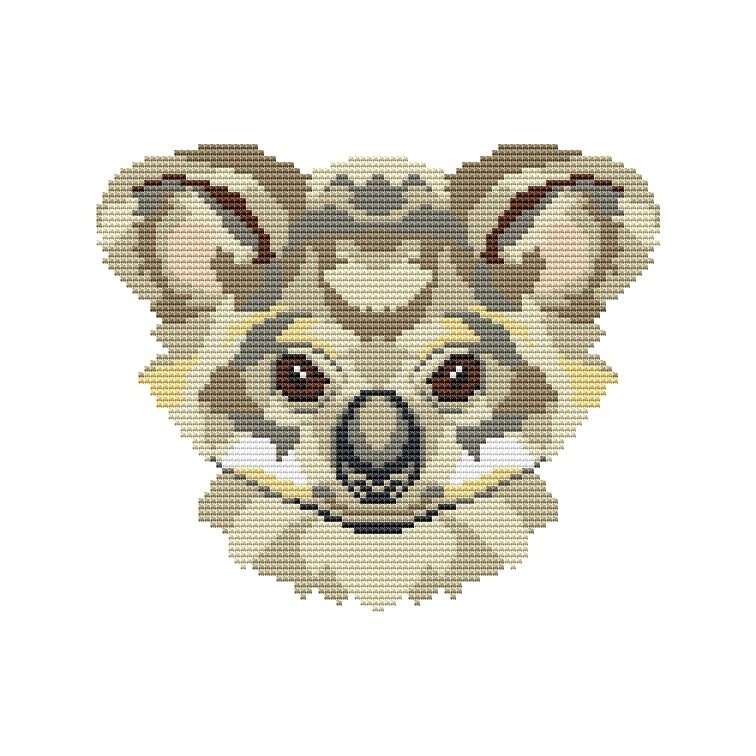Koala Modern Cross Stitch Pattern фото 1