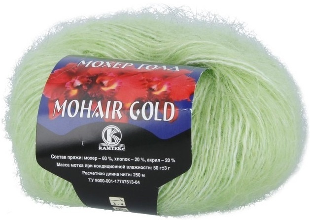Kamteks Mohair Gold 60% mohair, 20% cotton, 20% acrylic, 10 Skein Value Pack, 500g фото 10