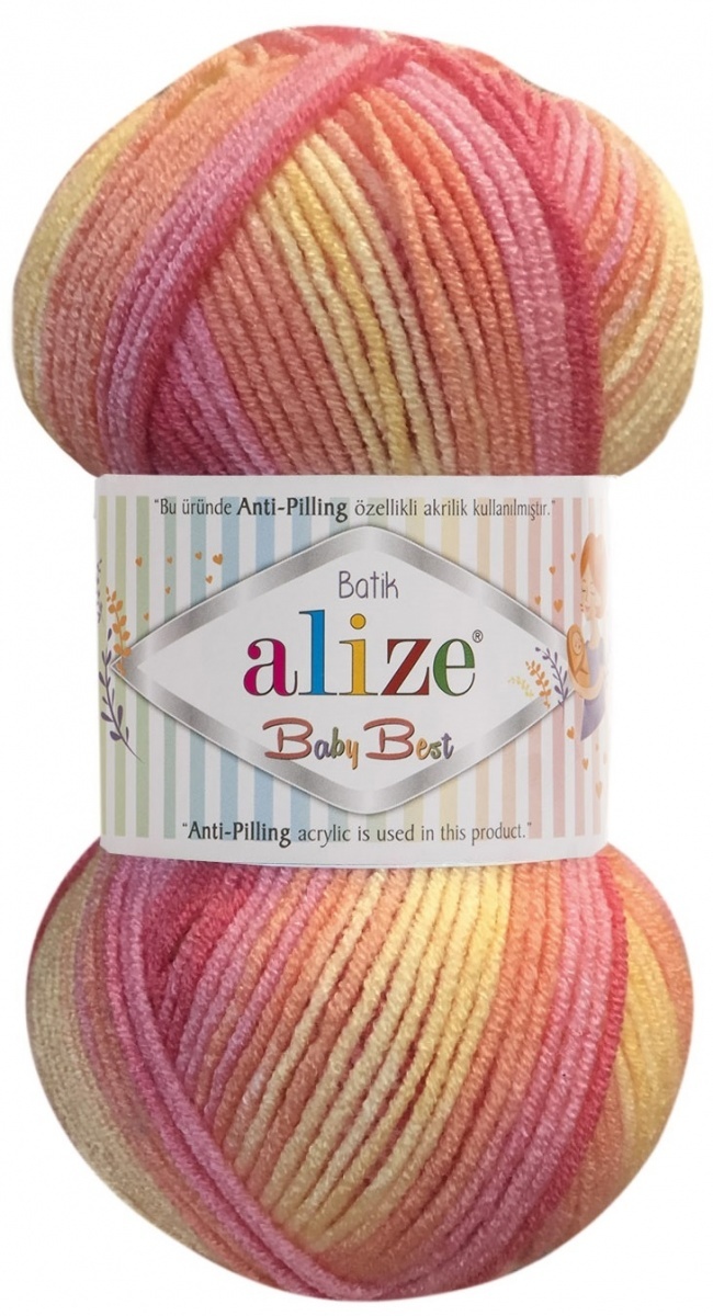 Alize Baby Best Batik, 90% acrylic, 10% bamboo 5 Skein Value Pack, 500g фото 2