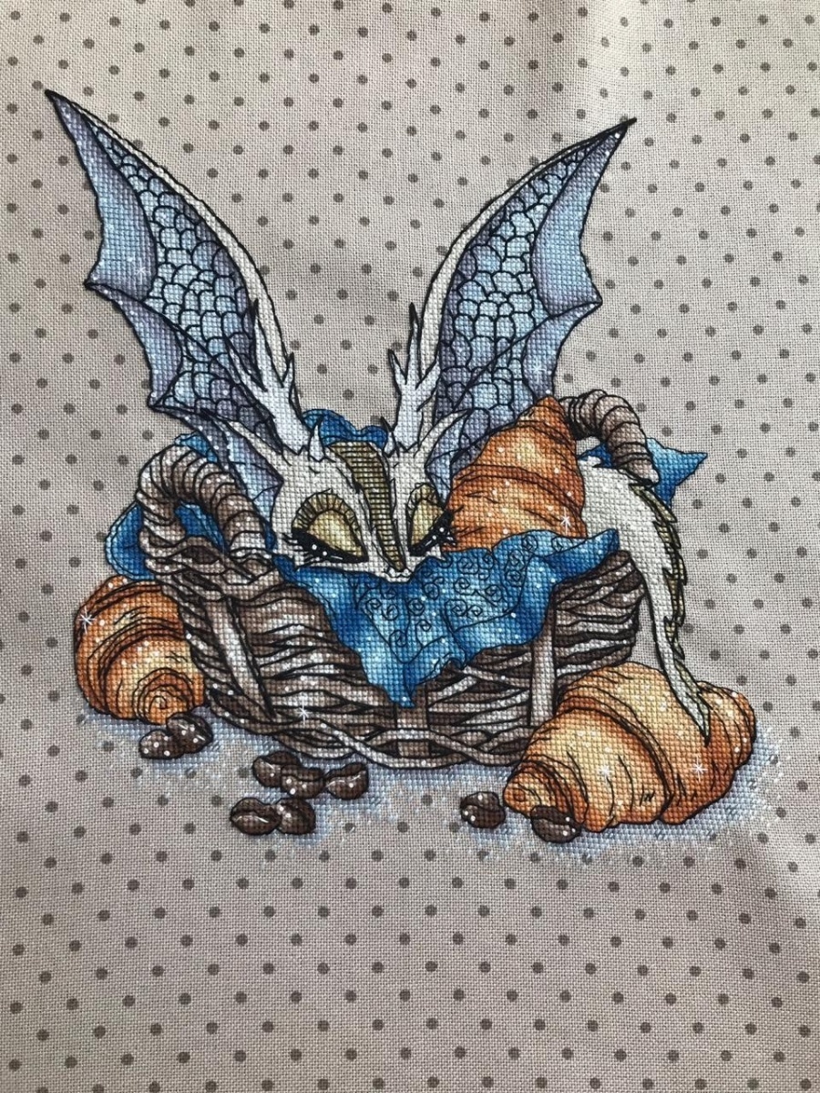 The Dragon in the Basket Cross Stitch Pattern фото 5