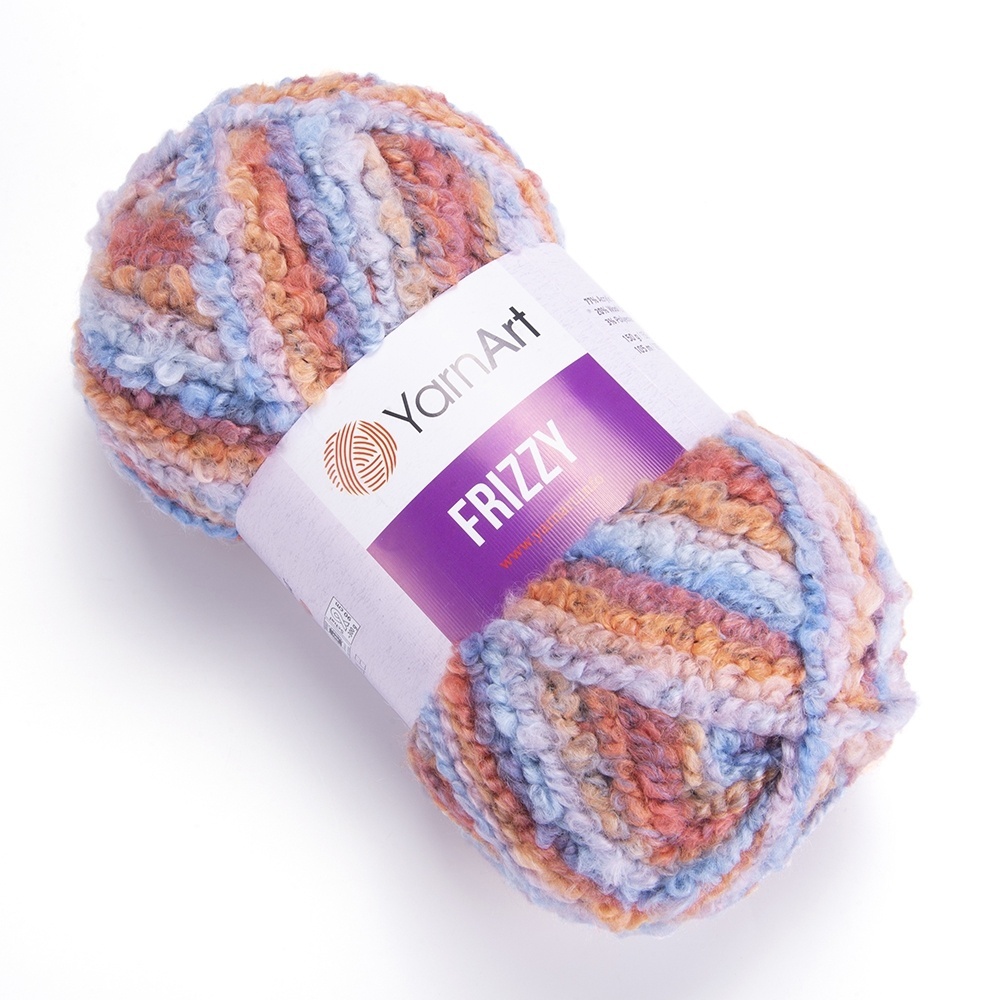 YarnArt Frizzy 77% acrylic, 20% wool, 3% polyester, 3 Skein Value Pack, 450g фото 2